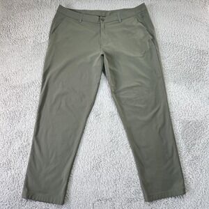 Lululemon ABC Classic Fit Trouser Pants Men‎ 42 Green Chino Stretch Performance